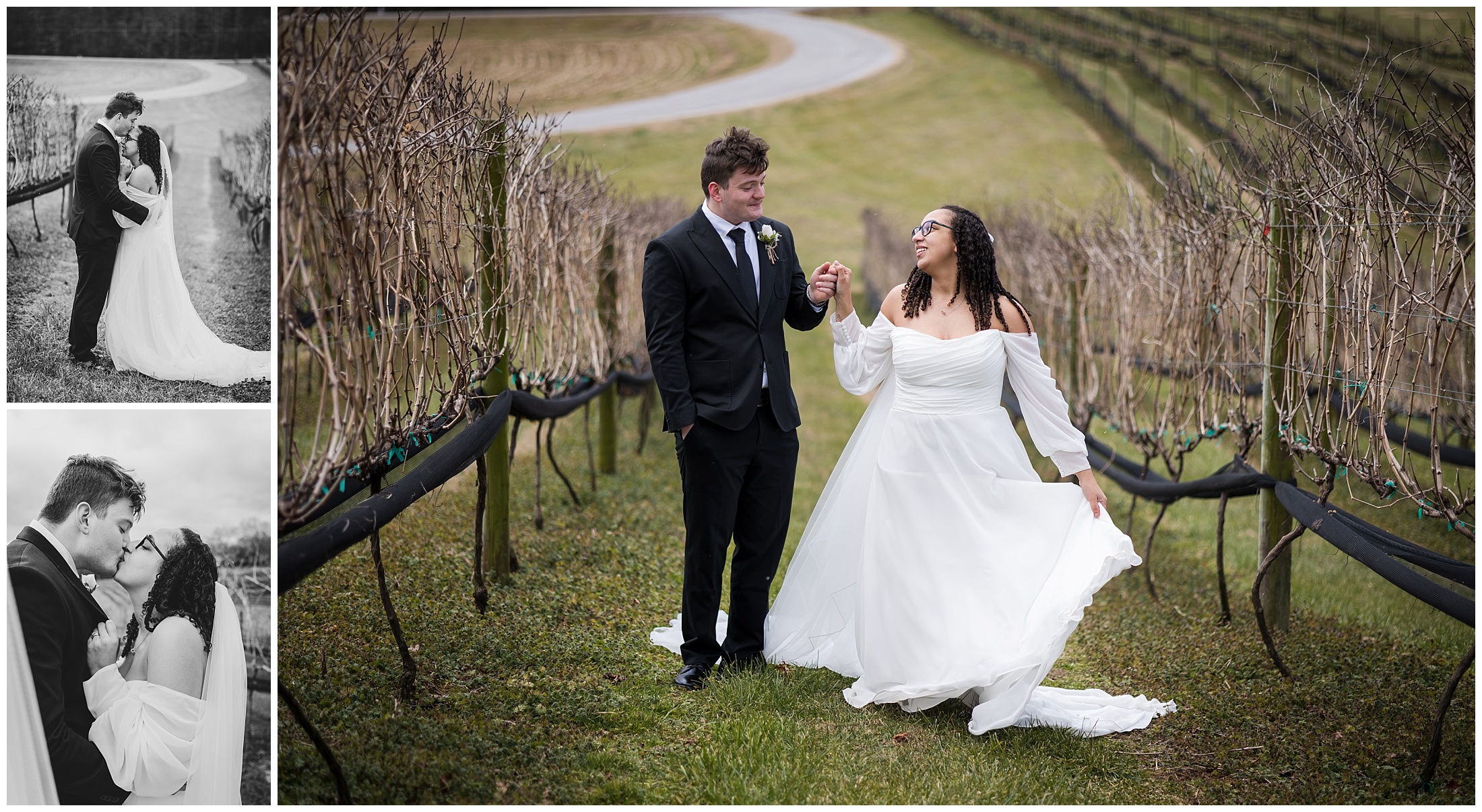 Bride and groom portraits at CeNita Venue