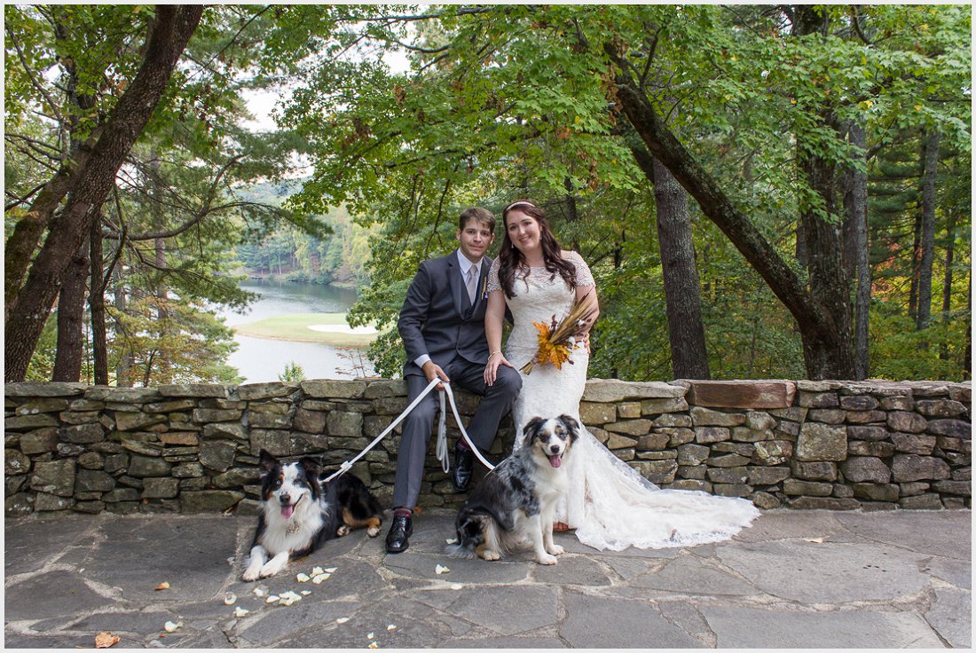 chimneys-big-canoe-bride-groom-dogs