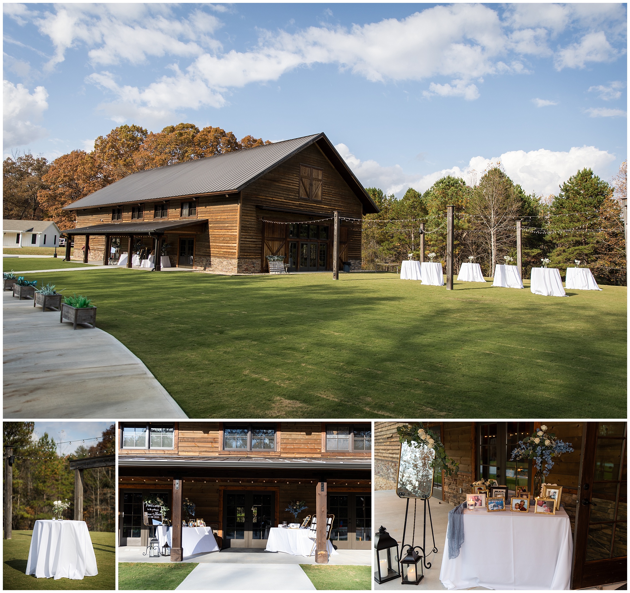 Reception detail photos at Conley Creek Events