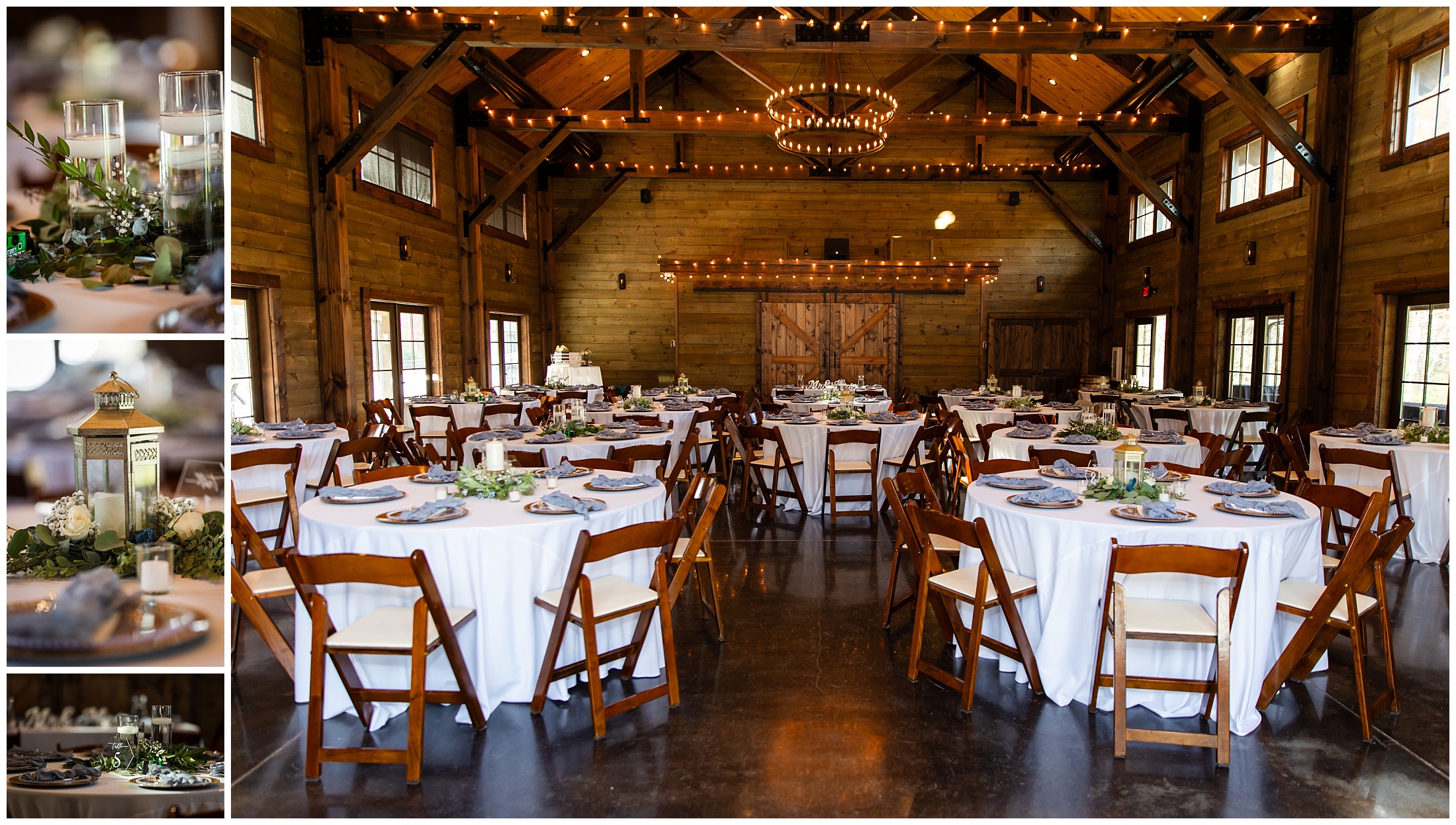 Reception detail photos at Conley Creek Events
