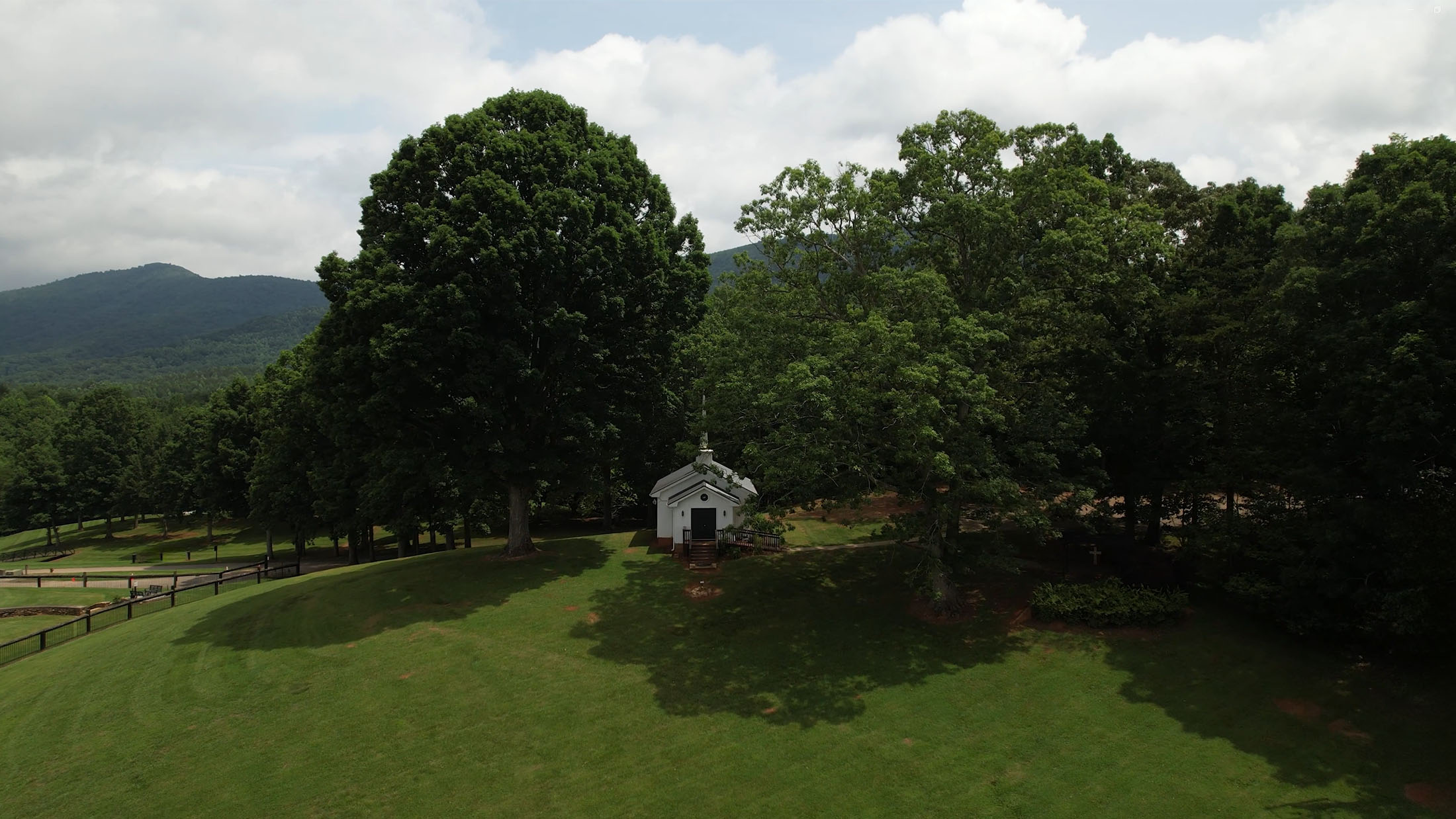 R Ranch wedding venue's hill top chapel