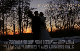 Snowing Wedding in Georgia
