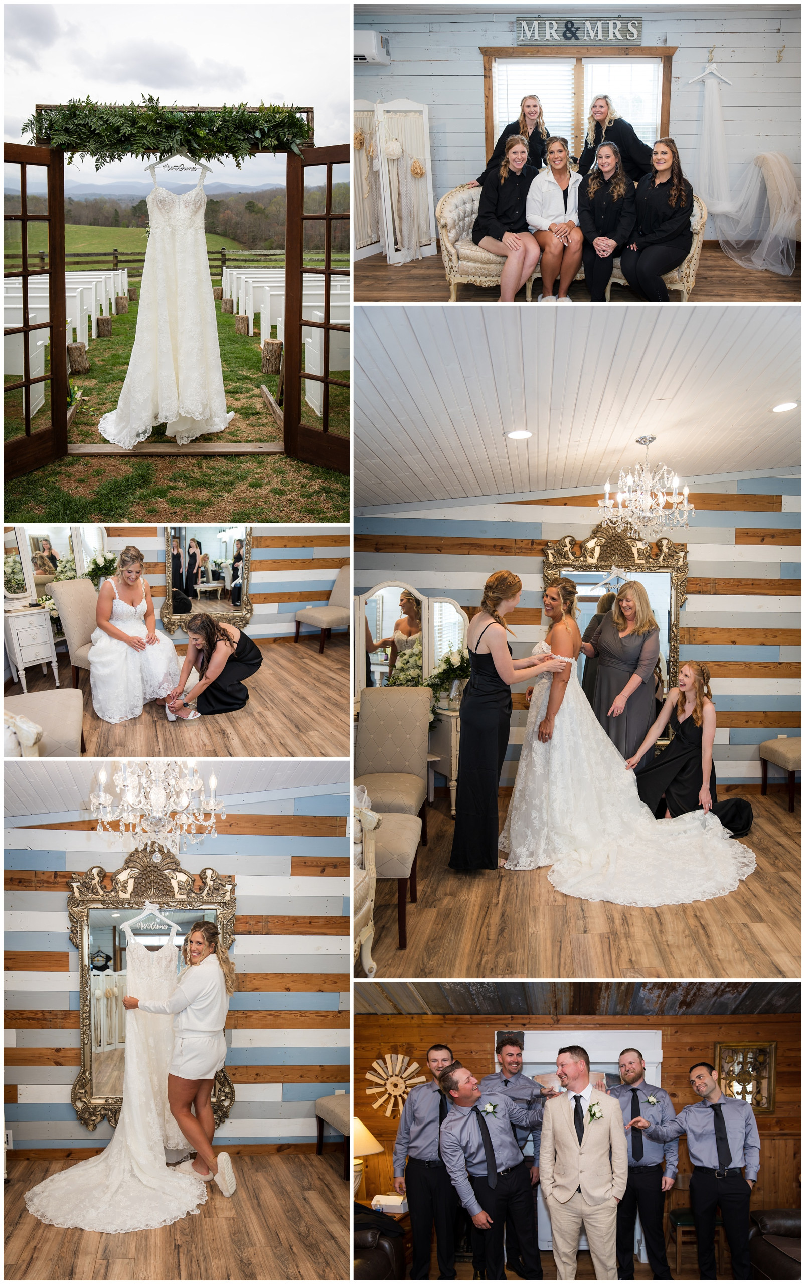 Getting ready photos from a Summit Farm wedding