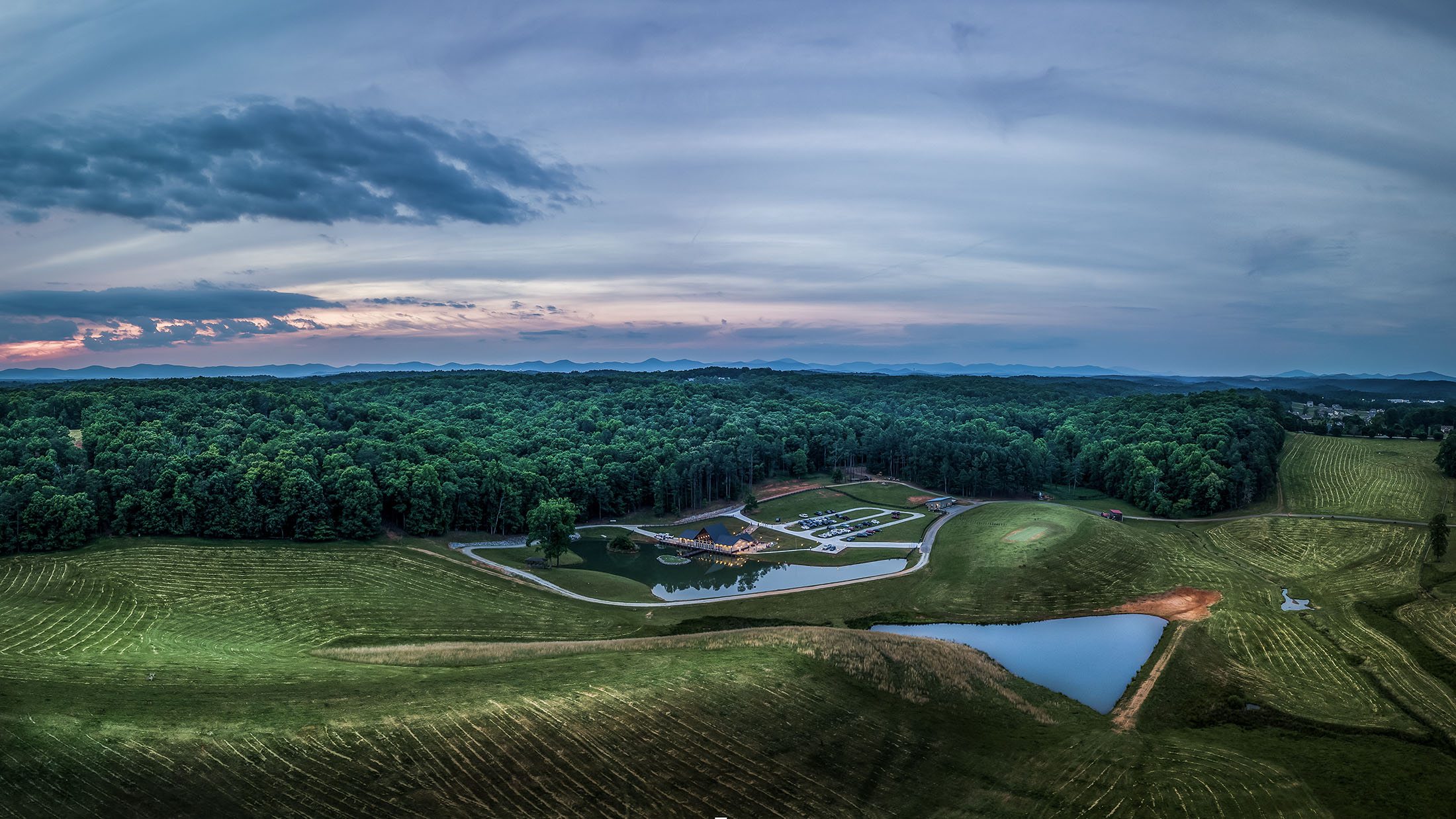 Swan Lake Overlook aerial photograph