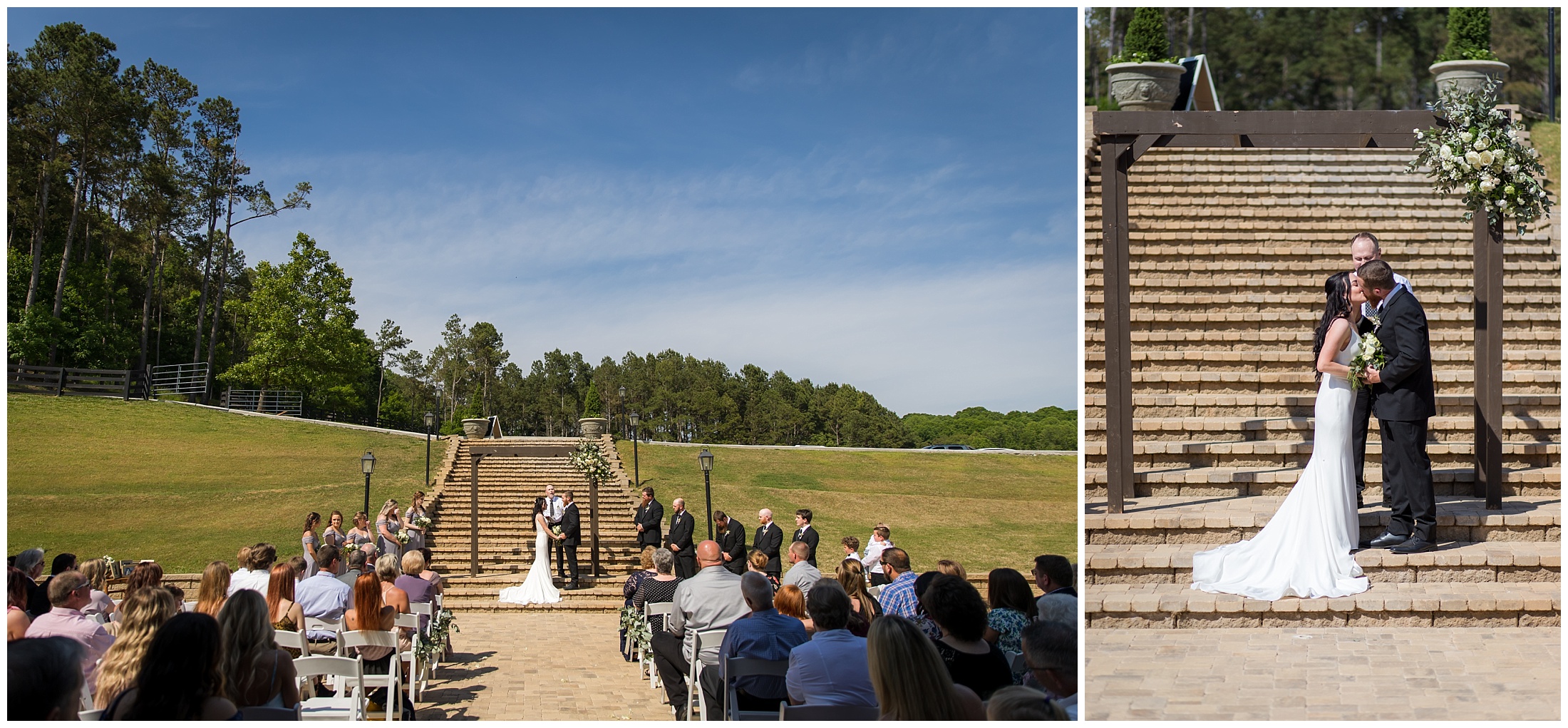 Swan Lake Overlook courtyard ceremony