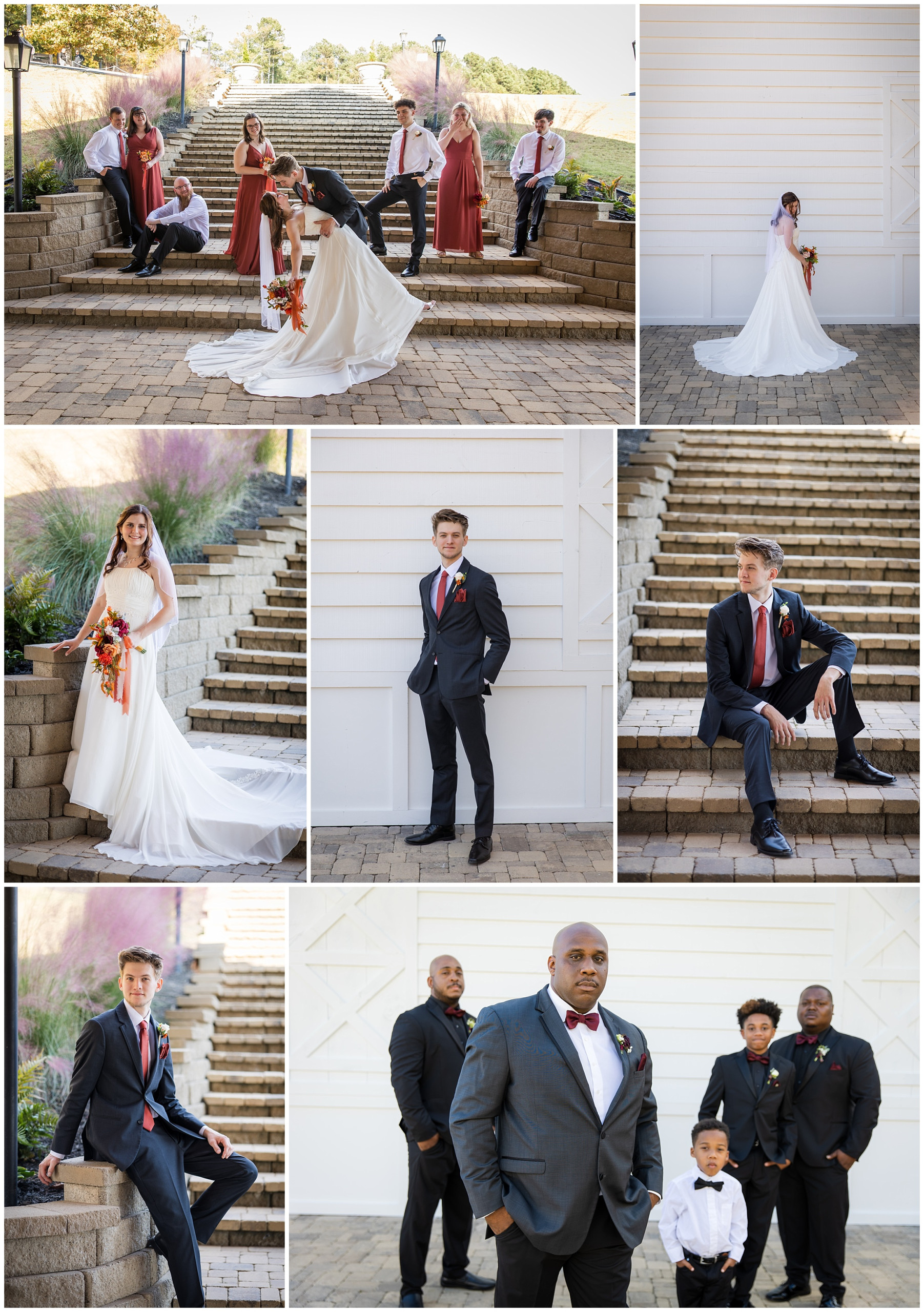 Swan Lake Overlook courtyard portraits