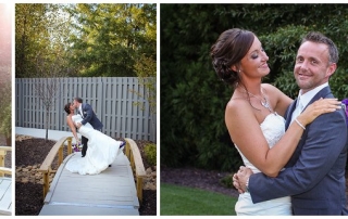 Bride and groom portraits at Venue 92