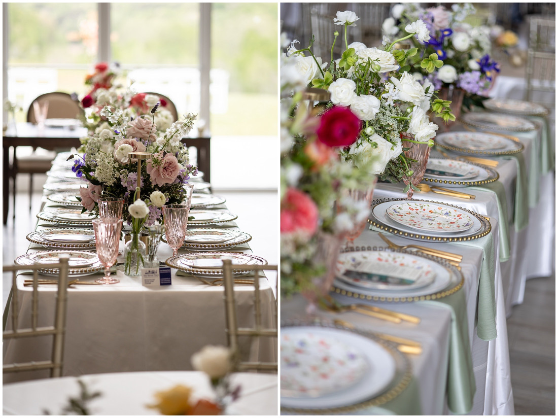 The Views at Nimblewill reception detail photos