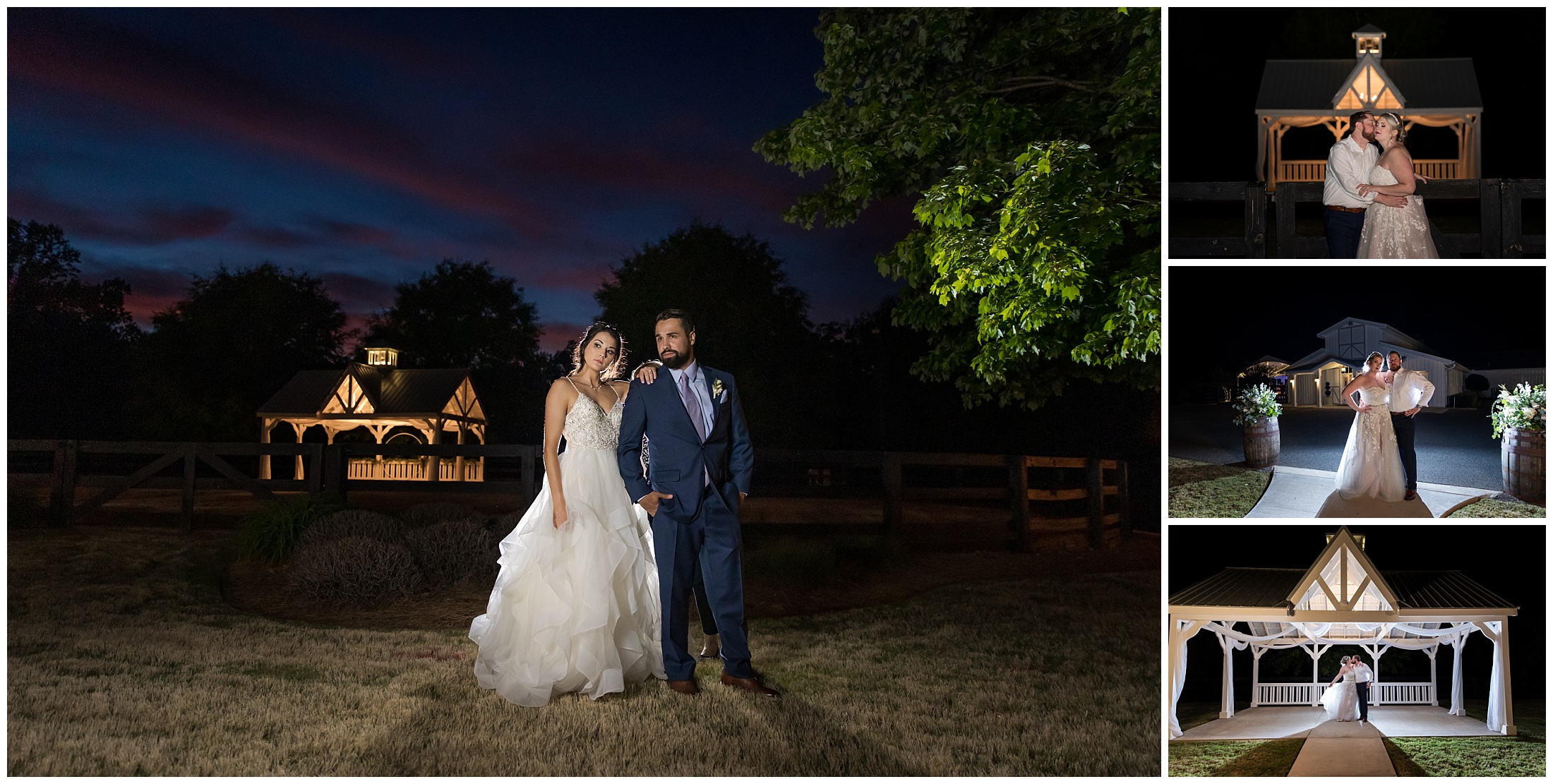 Nighttime portraits at White Laurel Estate