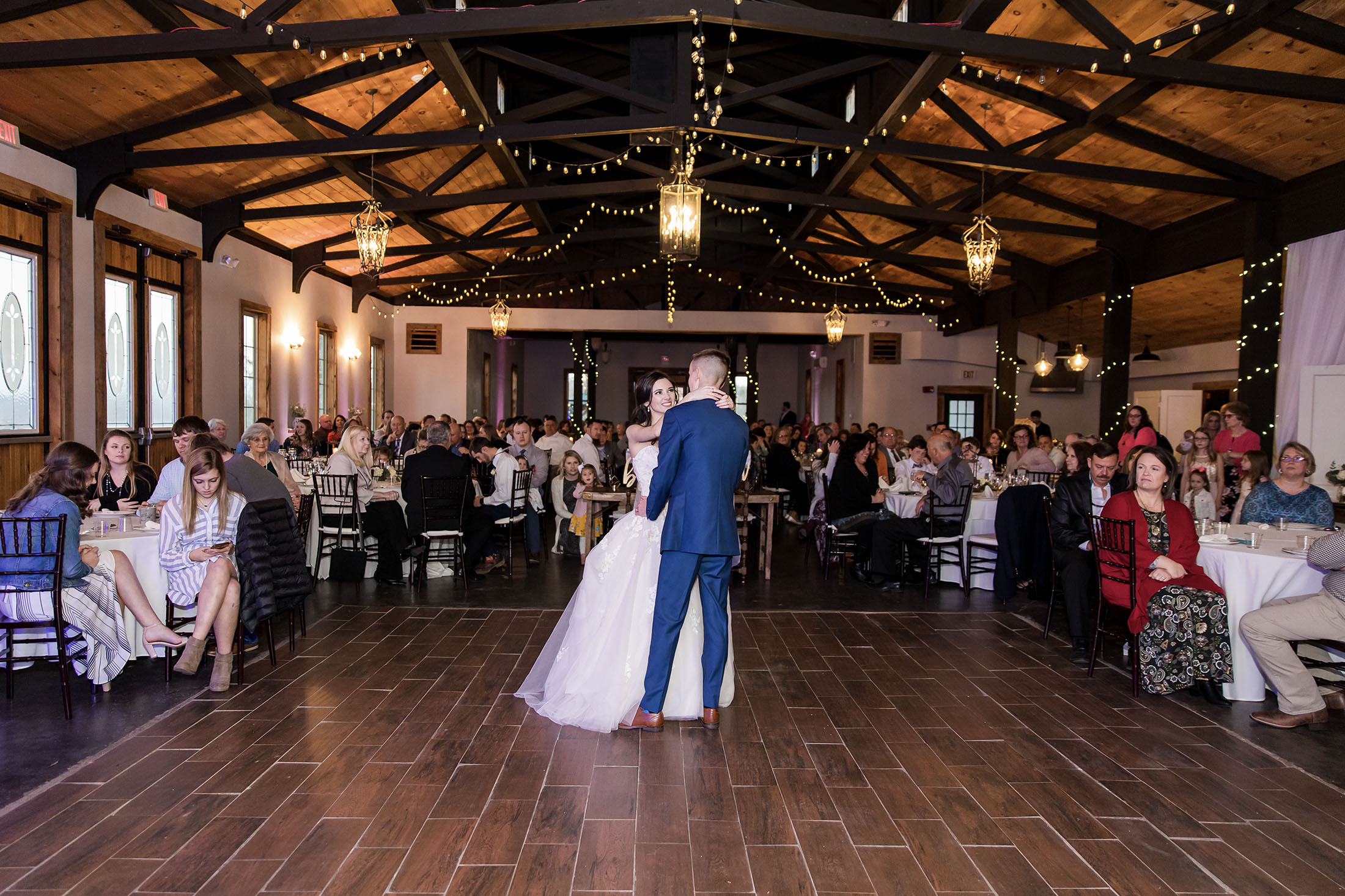 Reception space at White Oaks Vineyard